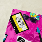 80s hiphop  roze strandlaken (In situ)