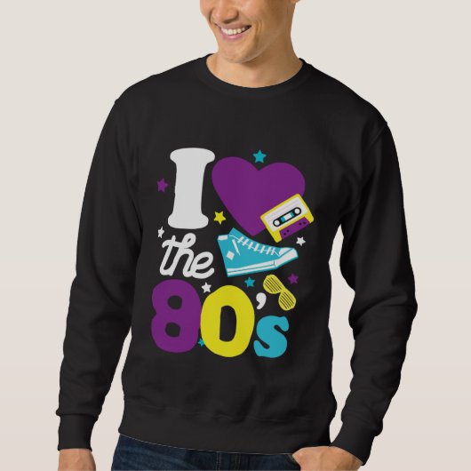 80s  I Love The 80s  80s Clothes Women and Men Trui (Voorkant)