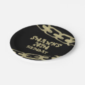 '80s Keten Volwassenheuppartij' Papieren Bordje (Gekanteld)