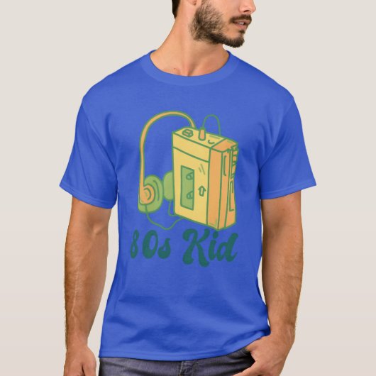 80s Kid Cassette meisje T-shirt (Voorkant)