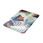 80s Kleur Abstract | Navy Roos Gold Mint 90s Badmat (Gekanteld)