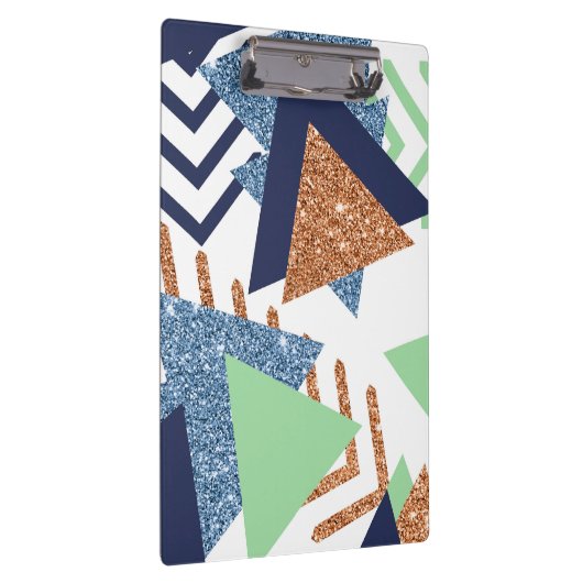 80s Kleur Abstract | Navy Roos Gold Mint 90s Klembord (Rechts)