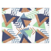 80s Kleur Abstract | Navy Roos Gold Mint 90s Tafelkleed (Voorkant (Horizontaal))
