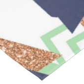 80s Kleur Abstract | Navy Roos Gold Mint 90s Tafelkleed (Gekanteld)