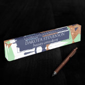 80s Kleur Abstract | Navy Roos Gold Mint Branding Naambordje