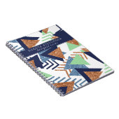 80s Kleur Abstract | Navy Roos Gold Mint Branding Notitieboek (Rechterzijde)