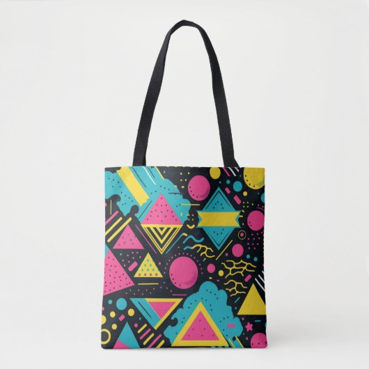 80's kleuren tote bag (Voorkant)