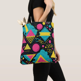 80's kleuren tote bag