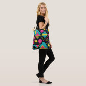 80's kleuren tote bag (Op model)