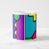 80s kleurenblok herstellen grote koffiekop (Voorkant)