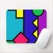 80s kleurenblok herstellen muismat (Met muis)