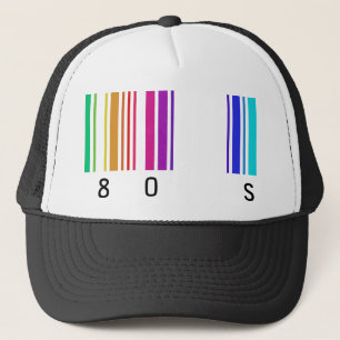 80s kleurenontwerp! trucker pet