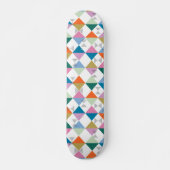 80's kleurrijke driehoeken persoonlijk skateboard (Voorkant)