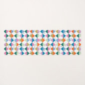 80's kleurrijke driehoeken yogamat (Achterkant (horizontaal))