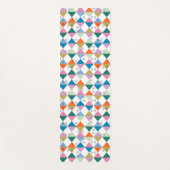 80's kleurrijke driehoeken yogamat (Voorkant)