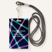 80s Laser VIP All Access Custom Concert Badge (Achterkant met draagriem)