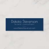 80s Luxe Abstract | Turquoise en Navy Website Mini Visitekaartje (Achterkant)