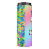 80's maakte 90's verhoogde confetti thermosbeker (Achterkant)