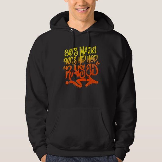 80's Maakten 90's Hip Hop Groot 2 Hoodie (Voorkant)