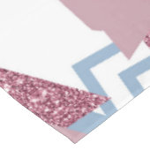 80s Maan Abstract | Dusty Mauve Roze en blauw Tafelkleed (Gekanteld)