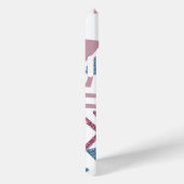 80s Maan Abstract | Dusty Pink and Blue Custom Case-Mate iPhone Case (Achterkant / Rechts)