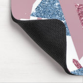 80s Maan Abstract | Dusty Pink and Blue Custom Mo Muismat (Hoek)