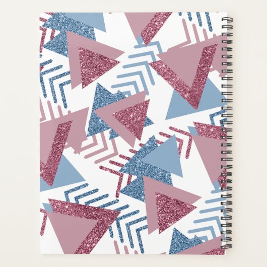 80s Maan Abstract | Kustmemphis pastelvormen Planner (Achterkant)