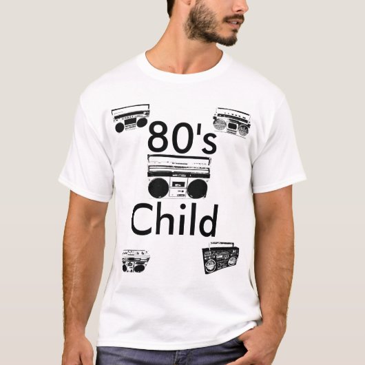 80's Mannen T T-shirt (Voorkant)