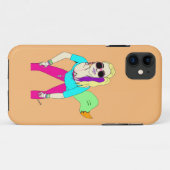 80s-meisje Case-Mate iPhone case (Achterkant (horizontaal))