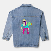 80s-meisje denim jacket (Achterkant)