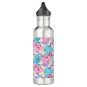 80's Memphis Actief Roze Lichtblauw Waterfles (Rechts)