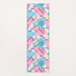80's Memphis Actief Roze Lichtblauw Yogamat