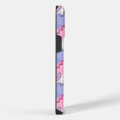 80's Memphis Actieve Roze Lila iPhone Hoesje (Rechterkant)