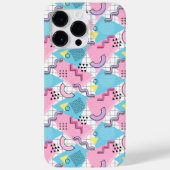 80's Memphis Active Pink Light Blue Case-Mate iPhone Case (Achterkant)
