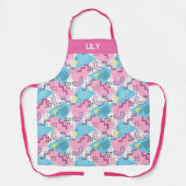 80's Memphis Active Pink Light Blue Schort (Voorkant)