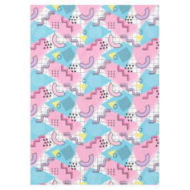 80's Memphis Active Pink Light Blue Tafelkleed