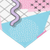 80's Memphis Active Pink Light Blue Tafelkleed (Gekanteld)