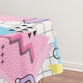 80's Memphis Active Pink Light Blue Tafelkleed (Voorbeeld)