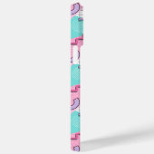 80's Memphis Active Pink Light Turquoise Case-Mate iPhone Case (Achterkant / Rechts)