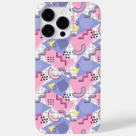 80's Memphis Active Pink Lila Case-Mate iPhone 14 Pro Max Hoesje