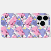 80's Memphis Active Pink Lila Case-Mate iPhone Case (Achterkant (horizontaal))
