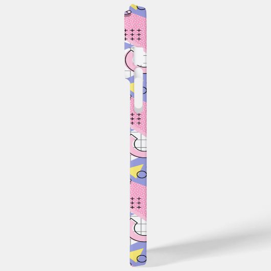 80's Memphis Active Pink Lila Case-Mate iPhone Case (Achterkant / Links)