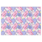 80's Memphis Active Pink Lila Tafelkleed (Voorkant (Horizontaal))