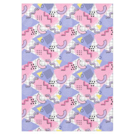 80's Memphis Active Pink Lila Tafelkleed