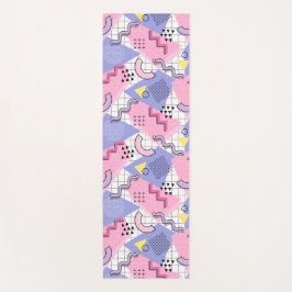 80's Memphis Active Pink Lila Yogamat