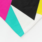 80s Memphis geometrisch patroon Fleece Deken (Hoek)