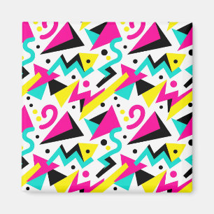 80s Memphis geometrisch patroon Magneet