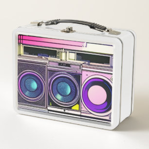 80's Metal Lunch Box met Boombox