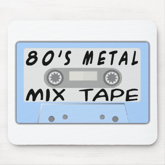 80s Metal Mix Tape Muismat (Voorkant)
