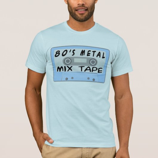 80s Metal Mix Tape T-shirt (Voorkant)